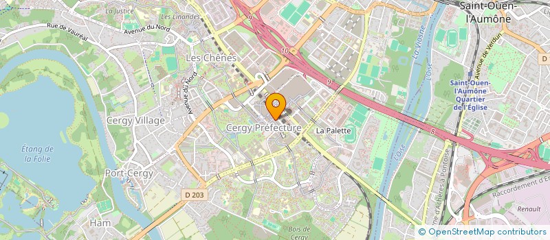 localisation de l'entreprise EDI STORE  CERGY