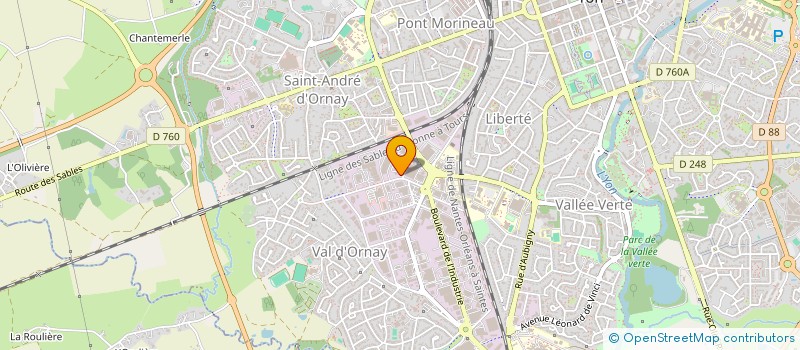 localisation de l'entreprise EDIAM à LA ROCHE-SUR-YON