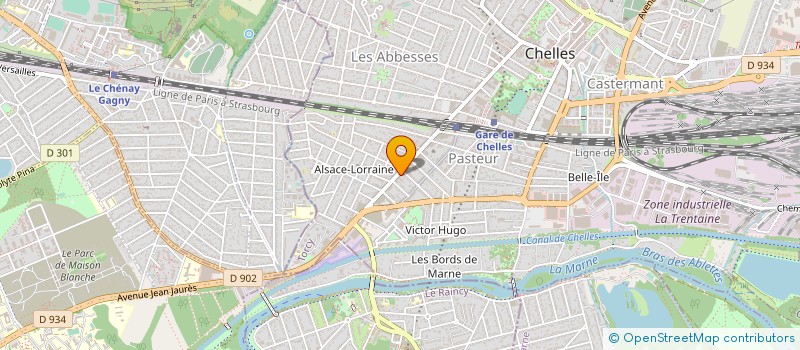 localisation de l'entreprise EDIAZUR  CHELLES