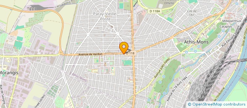 localisation de l'entreprise EDIBAT à ATHIS-MONS