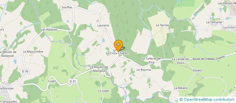 localisation de l'entreprise EDIBAT à SAINT-HILAIRE-BONNEVAL