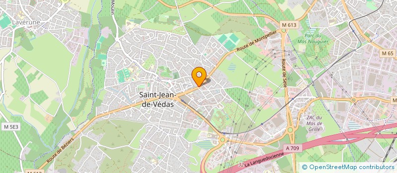 localisation de l'entreprise EDIBAT à SAINT-JEAN-DE-VEDAS
