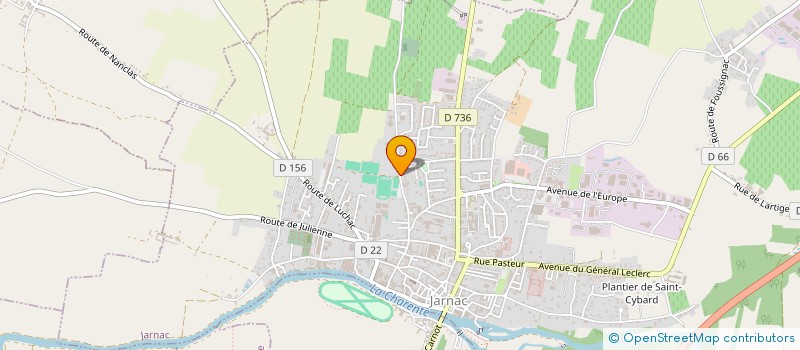 localisation de l'entreprise EDICA à JARNAC