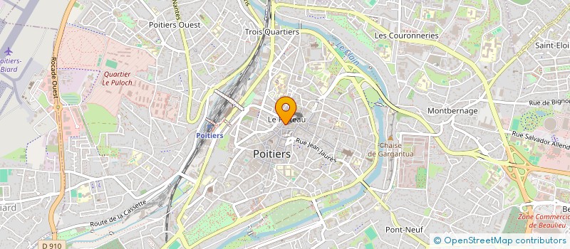 localisation de l'entreprise EDICLIP  POITIERS