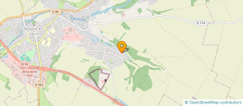 localisation de l'entreprise EDICO  MAGNY-EN-VEXIN