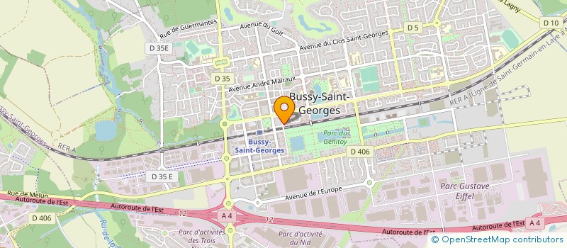 localisation de l'entreprise EDICO à BUSSY-SAINT-GEORGES