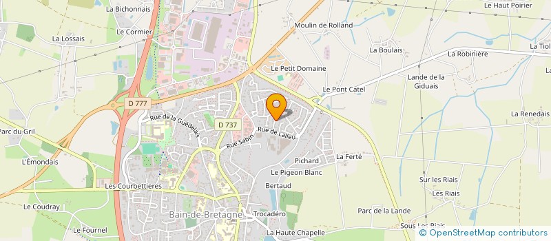 localisation de l'entreprise EDICOLOR PRINT  BAIN-DE-BRETAGNE