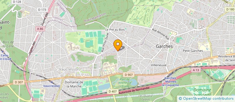 localisation de l'entreprise EDICOM à GARCHES