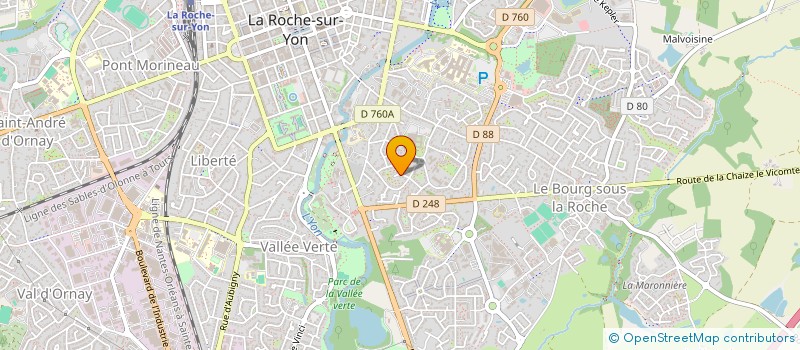 localisation de l'entreprise EDICOM à LA ROCHE-SUR-YON