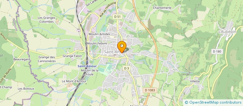localisation de l'entreprise EDICONSEIL à SAINT-AMOUR