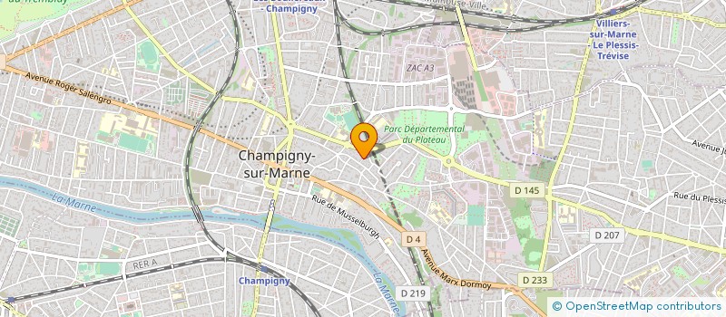 localisation de l'entreprise EDICTALYS à CHAMPIGNY-SUR-MARNE