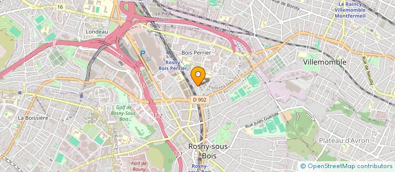 localisation de l'entreprise EDIDANSE à ROSNY-SOUS-BOIS