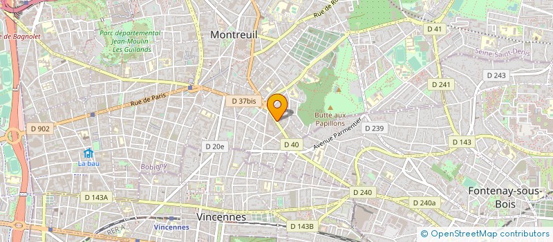 localisation de l'entreprise EDIE à MONTREUIL