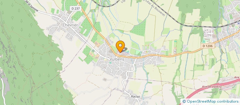 localisation de l'entreprise EDIFAB  VULBENS