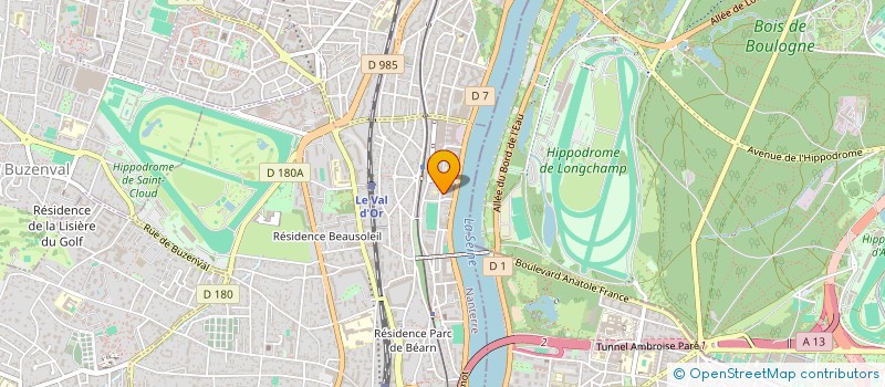localisation de l'entreprise EDIFAC à SAINT-CLOUD