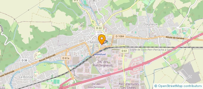 localisation de l'entreprise EDIFACI 01  MONTLUEL