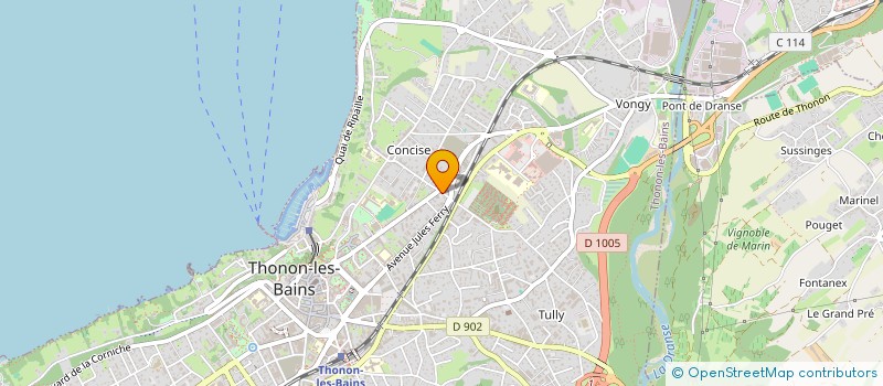 localisation de l'entreprise EDIFER FRANCE à THONON-LES-BAINS