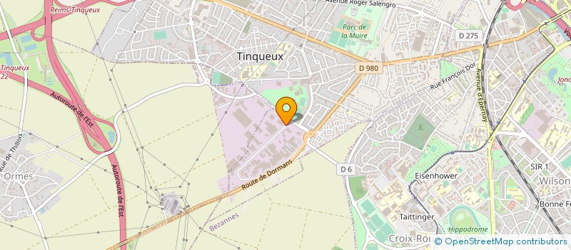 localisation de l'entreprise EDIFI NORD  TINQUEUX