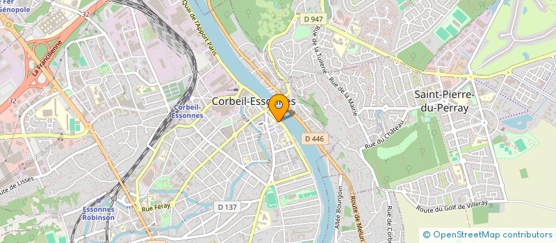 localisation de l'entreprise EDIFIA BATIMENT à CORBEIL-ESSONNES