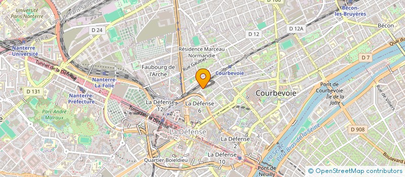 localisation de l'entreprise EDIFIAL à COURBEVOIE