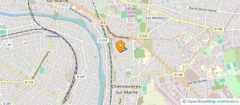 localisation de l'entreprise EDIFIC  CHENNEVIERES-SUR-MARNE