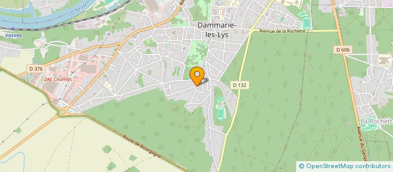 localisation de l'entreprise EDIFICA à DAMMARIE-LES-LYS