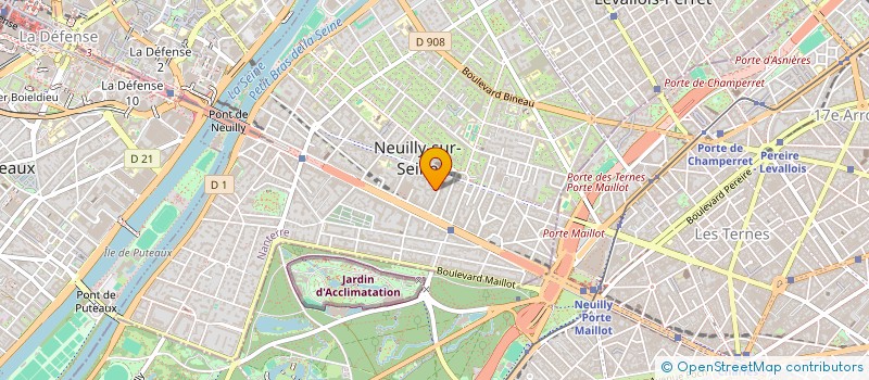 localisation de l'entreprise EDIFICE à NEUILLY-SUR-SEINE