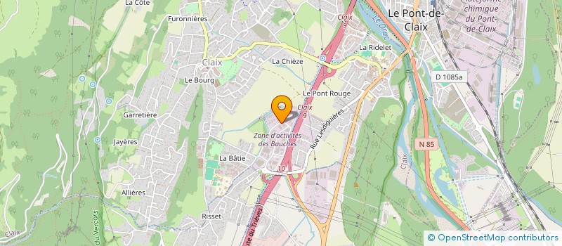 localisation de l'entreprise EDIFICE à SAINT-MARTIN-D'HERES