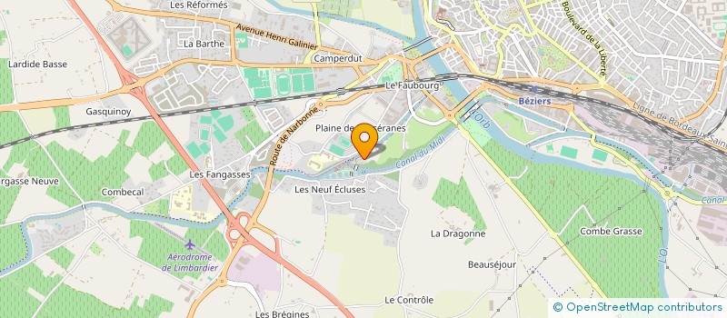 localisation de l'entreprise EDIFICE à BEZIERS