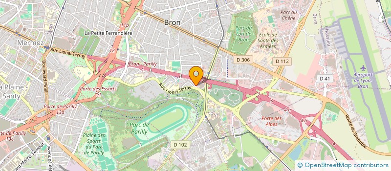 localisation de l'entreprise EDIFICE à BRON