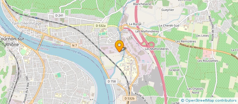 localisation de l'entreprise EDIFICE  TAIN-L'HERMITAGE