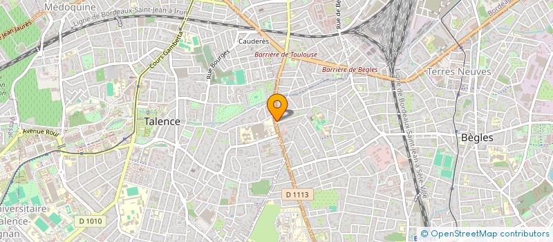 localisation de l'entreprise EDIFICE à BEGLES