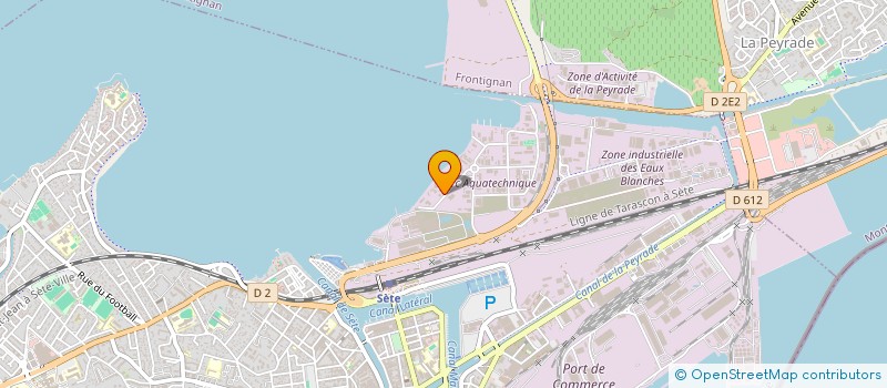 localisation de l'entreprise EDIFICE BOIS DU LITTORAL à SETE