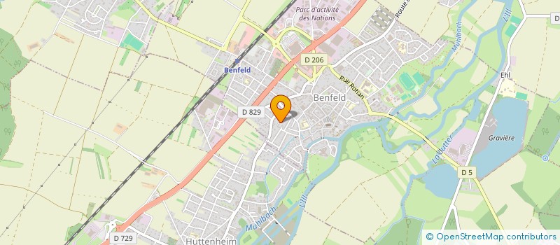 localisation de l'entreprise EDIFICE CONSTRUCTION  BENFELD