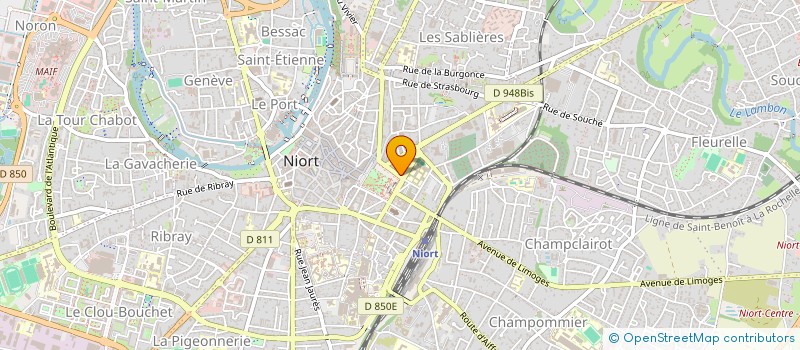 localisation de l'entreprise EDIFICE PRO CONSTRUCTION à NIORT