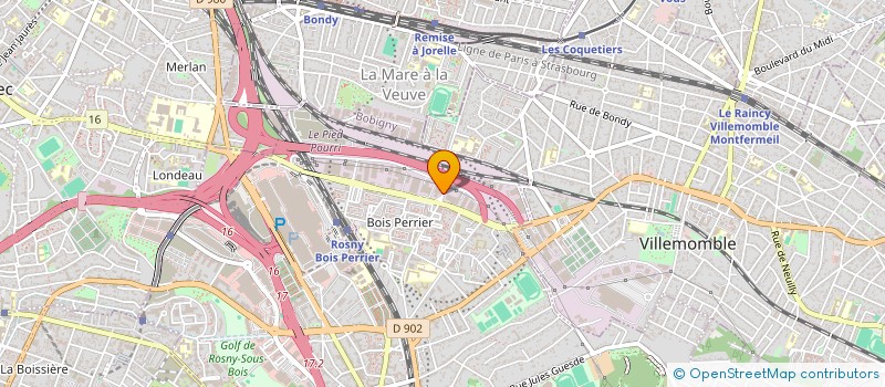 localisation de l'entreprise EDIFICE RENOBAT à ROSNY-SOUS-BOIS