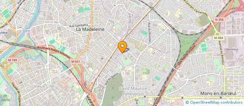 localisation de l'entreprise EDIFICES FORMATION  LA MADELEINE