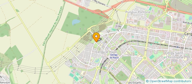 localisation de l'entreprise EDIFICHIER  CERGY