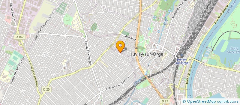 localisation de l'entreprise EDIFICI BATIMENT à JUVISY-SUR-ORGE