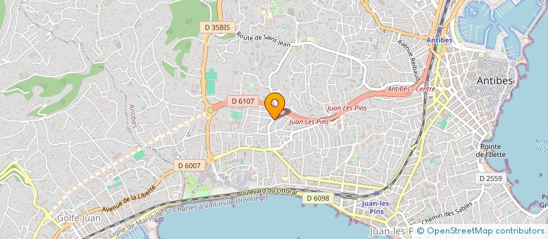 localisation de l'entreprise EDIFICIUM à ANTIBES