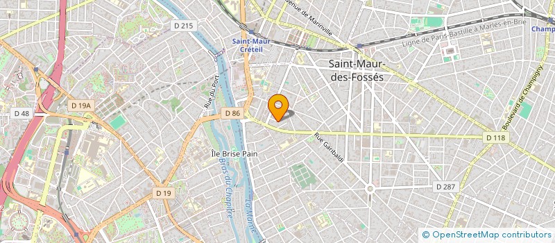 localisation de l'entreprise EDIFICIUM RENOVATION PATRIMOINE ET CONSEILS à SAINT-MAUR-DES-FOSSES