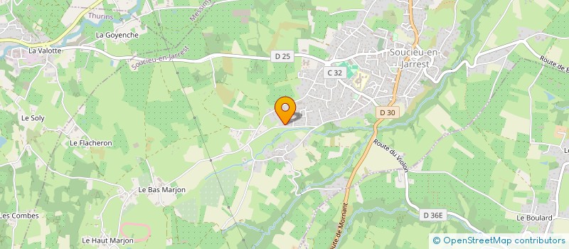 localisation de l'entreprise EDIFIKA  SOUCIEU-EN-JARREST