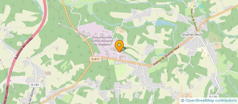 localisation de l'entreprise EDIFILS  SAINT-MARTIN-DE-SEIGNANX