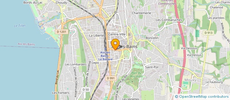 localisation de l'entreprise EDIFIM SAVOIE  AIX-LES-BAINS