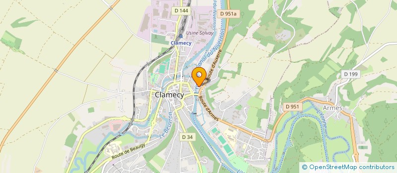 localisation de l'entreprise EDIFIS à CLAMECY
