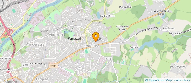 localisation de l'entreprise EDIFIS à PANAZOL