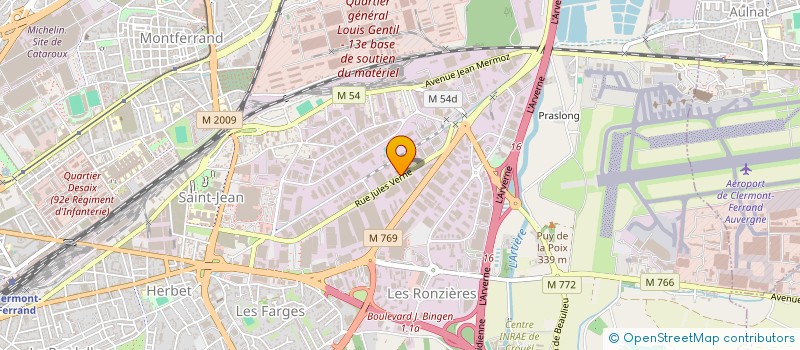 localisation de l'entreprise EDIFIS  CLERMONT-FERRAND