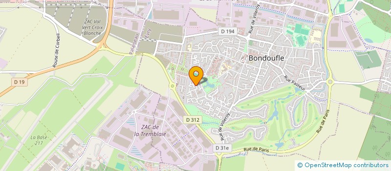 localisation de l'entreprise EDIFISS à BONDOUFLE