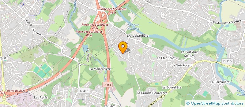localisation de l'entreprise EDIFIT à VERTOU