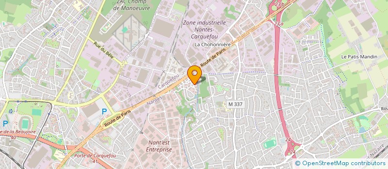 localisation de l'entreprise EDIFITEK à NANTES